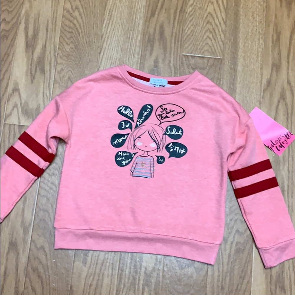 NWT Galeries Lafayette girls pullover sweatshirt